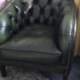 ladies green leather chesterfield chair no offers