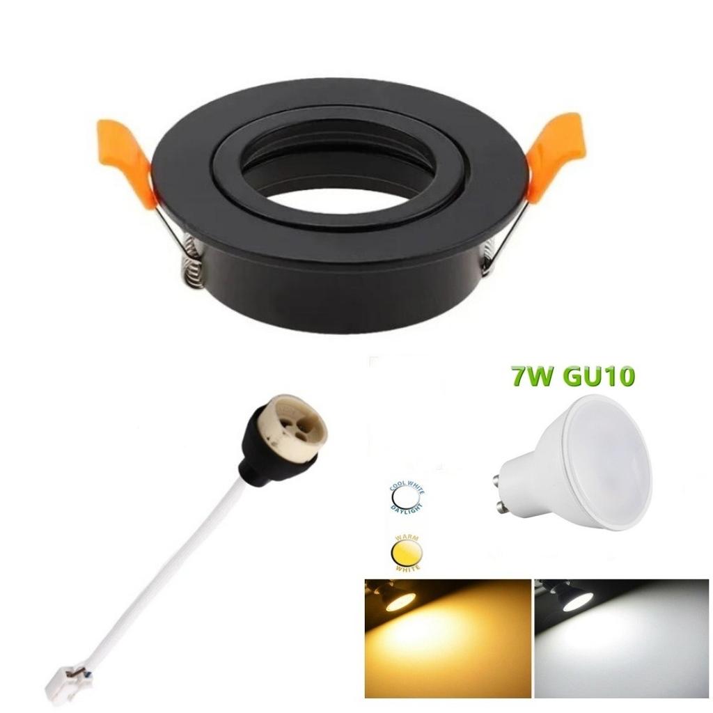 Black Tilt Aluminium Round Recessed GU10 Spot Light Fixture, Adjustable Beam Angle, LED Downlight Ceiling Spotlight

* Brand New Stock In Large Quantity Available
* Tilt Ceiling Spotlight Downlight fixture
* GU10 Holder And GU10 Bulb Are Included (See The Photo)
* Housing Material: Aluminium
* Housing Colour: Black
* Overall Size: 82mm Diameter x 23mm Height
* Cut-Out Size: 65-75mm Diameter
* Front Press Design, Easy To Replace GU10 Bulb
* Installation: Recessed Mounted

Collection at Birmingham City Centre Area (B9 5DQ), Outside Clean Air Zone