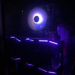 Custom built gaming pc basically brand new everything working perfectly
I can sell the pc the rgb keyboard and mouse and an acer 144hz monitor
If interested in a ps4 slim aswell (with 3 controllers) we can negotiate
Specs:
Intel core 15-3470
Asus rog strix 1060ti 6gb
8gb ram
500gb hhd
New case installed and a vertical mount for the GPU 
Comes with a controller to change the led lights in the case
Can run games on around 150+ fps
Make me offers!!!