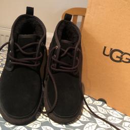 Never worn. Black lace up UGG boots. Size uk 6 but more like 5.5