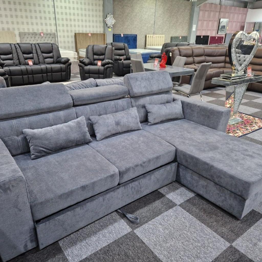 Luca sofabed available delivery available cash on delivery Luca Sofa Come Bed

LATEST AND NEW DESIGN IN STOCK

* - Brand new factory sealed

* - Available in Grey color

* - Sofa Come Bed

* - This Sofa have Storage Space

* - Comes with foam-filled seats for a very fine-looking image – with the seating just as comfortable as its defined look.

Universal side Sofa

Get Brand New SOFA
 Premium fabric
This beautiful sofa have adorable Look ,
Solid hardwood frame.
Material
Fabric
Sturdy Wood Frame
Colors : Grey and Blue

Dimensions:

Depth is 250cm
Width is 160cm
for more details:07745816778