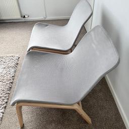 Ikea Armchairs

Grey pair

One has sign of wear the back has tilted slightly no damage, frame sturdy and good as new

Covers removable and machine washable