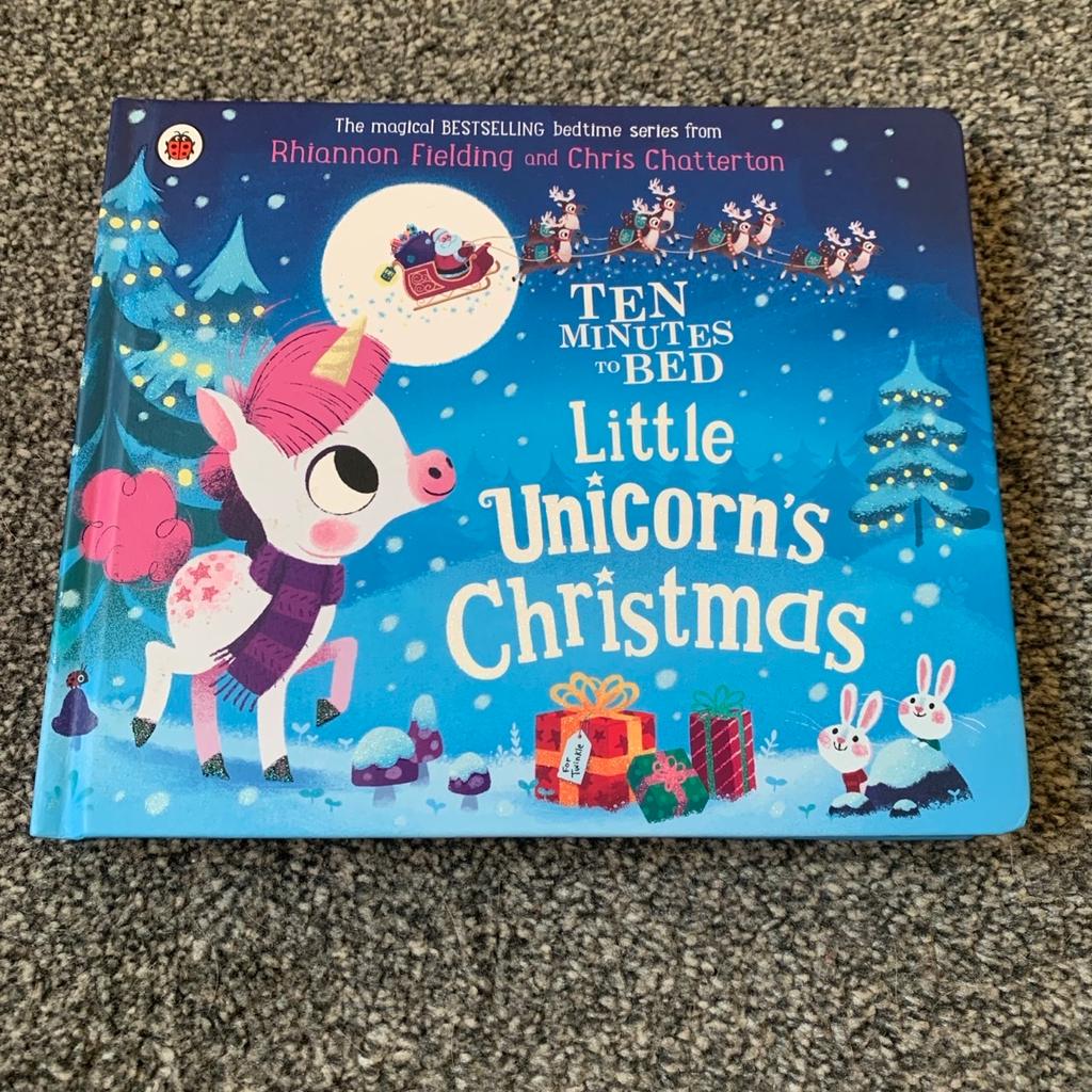 Ten Minutes To Bed Little Unicorn’s Christmas book by Rhiannon Fielding and Chris Chatterton. Lovely rhyming book, hard back, like new.

If postage is required, postage costs will be extra.