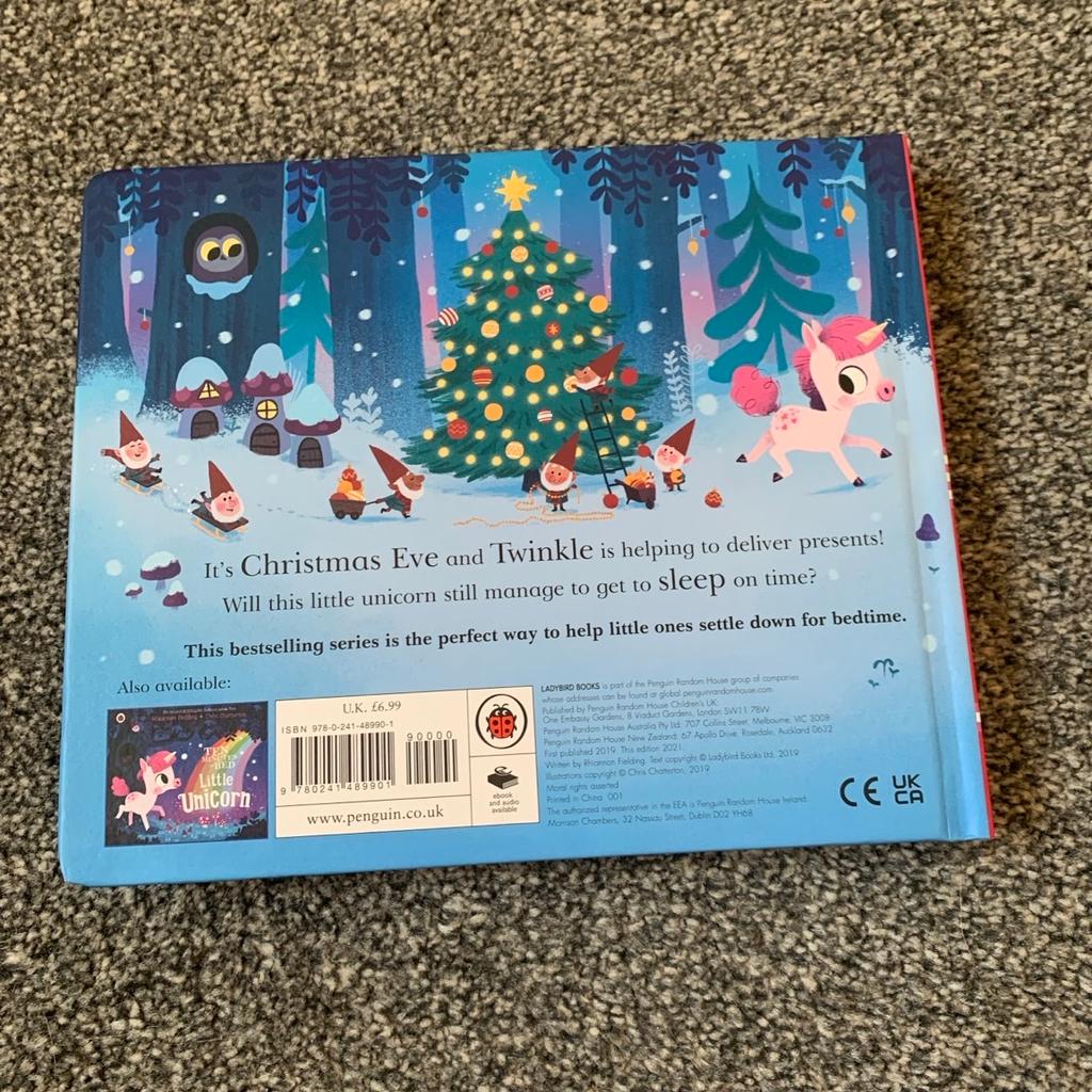 Ten Minutes To Bed Little Unicorn’s Christmas book by Rhiannon Fielding and Chris Chatterton. Lovely rhyming book, hard back, like new.

If postage is required, postage costs will be extra.