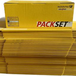 50 Stück Deutsche Post Packset L

Platz sparend gefaltet, mit Klappdeckel, Außenmaße: 40 x 25 x 15 cm. Sehr stabil!

Abholung oder versicherter Versand (10,95 €).