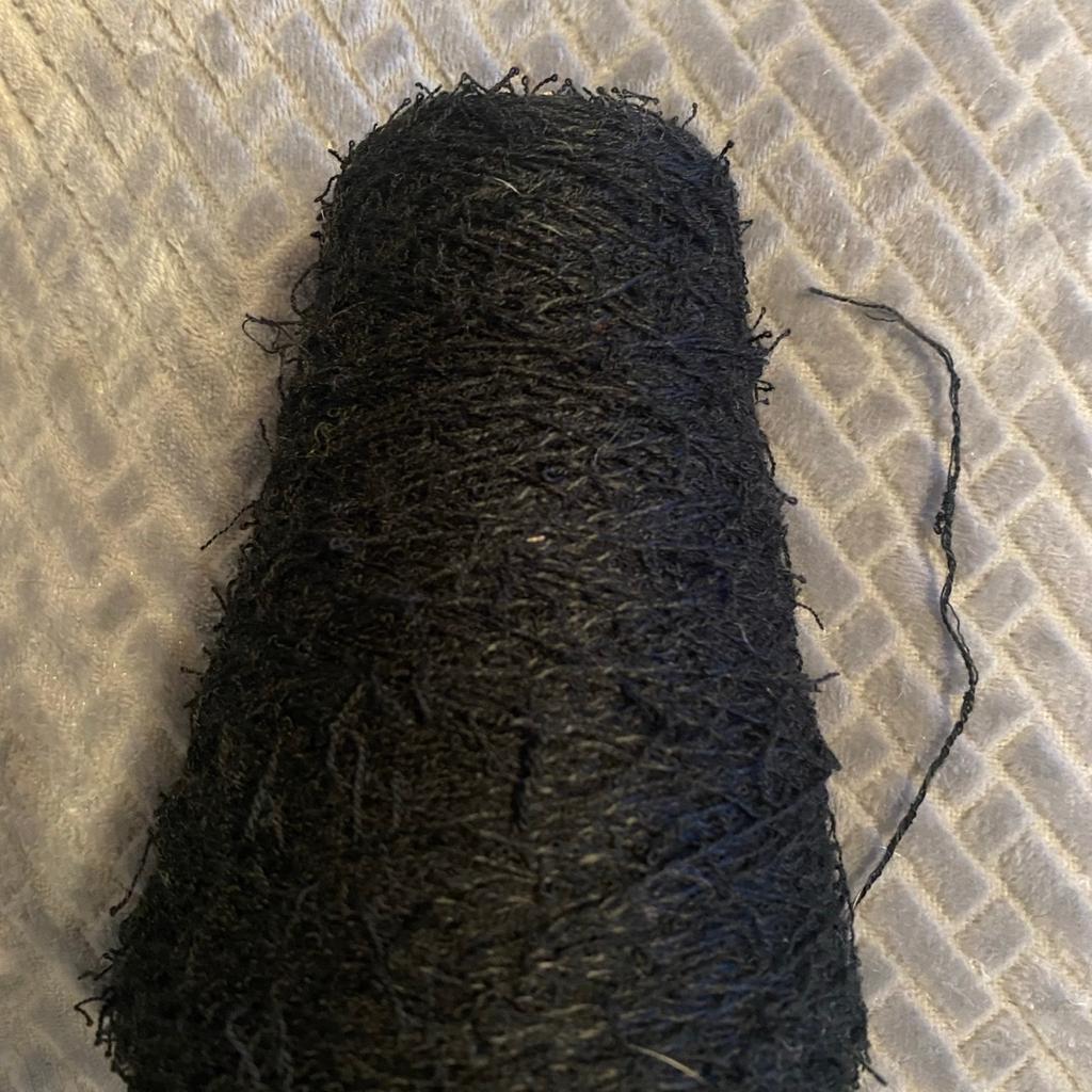 1 cone black knitting yarn 3/4ply

Never used 290 grams

From smoke free home

Available for collection Blackpool or postage