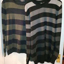 PULL&BEAR stripey jumper, size M - 38 chest.
F & F stripey jumper, size M - chest 38 - 40 - 100% cotton.
Both are in very good condition.
Collection from Harlington near Heathrow, cash on collection please.
