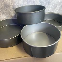 Mixed cake baking tins 
Mixed sizes multiple amounts 
Can split or sell as a whole
£2 each or £1.50 if buying more than one