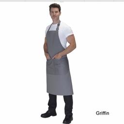 Black professional chefs kitchen apron, new with tags, collection only wv8