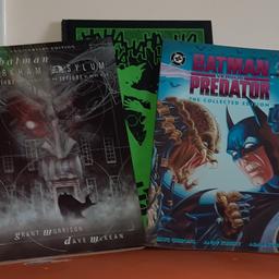 3x Batman Graphic Novels
Very Good condition
From smoke and pet free home
Reason for sale: no longer needed