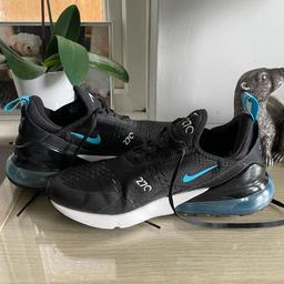 Nike Air Max 270 trainers

UK size 7
Black and Electric Blue
Colour is a JD sport’s exclusive

Only worn a few times since purchasing