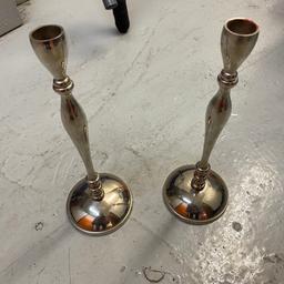 Pair of 10 inch tall candle sticks