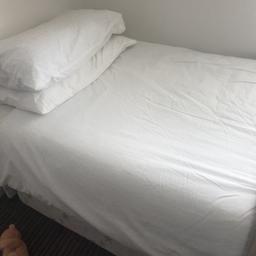 single bed with trundle bed underneath for space saving.Top mattress included. Mattress protector, quilt,2 pillows and 2x white single quilt covers included if wanted.good condition.cash on collection. readvertised due to time wasters.