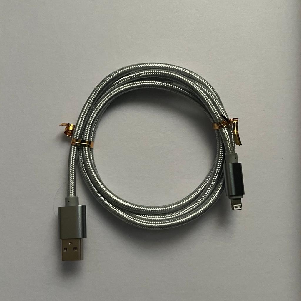 Brand new charger cable for Apple iPhone

Colour - silver

Material - nylon

Length - 1m

USB connection

Any questions welcome

BUY ONE GET ONE FREE