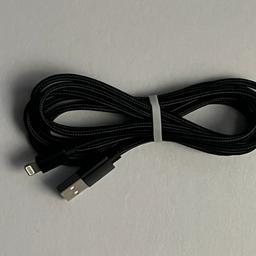 Brand new charger cable for Apple iPhone

Colour - black

Material - nylon

Length - 1m

USB connection

Any question welcome

BUY ONE GET ONE FREE