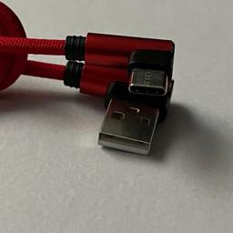Brand new 90 degrees charger cable for Samsung Apple etc

Colour - red

Material - nylon

Length - 1m

USB connection

Can be used on Samsung phone . Apple iPads etc

Any questions welcome

BUY ONE GET ONE FREE