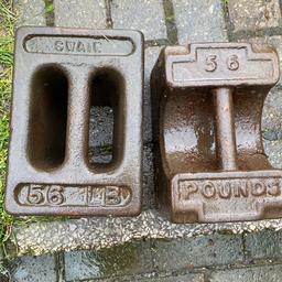 Two 56ib weights