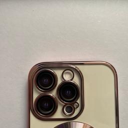 Brand new Apple iPhone 14 Pro phone case 

In rose gold with a clear back 

And questions welcome