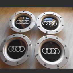 BRAND NEW AUDI CAPS FOR 9+12 SPOKE ALLOY WHEELS IN MINT CONDITION FULLY WORKING ORDER COLLECTION FROM B64 5QR CRADLEY HEATH/NETHERTON.