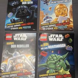 Verkaufe 4 LEGO Star Wars Rätsel / Sticker Hefte 

Alle Sticker und Poster noch unberührt 

Neupreis über 30 Euro