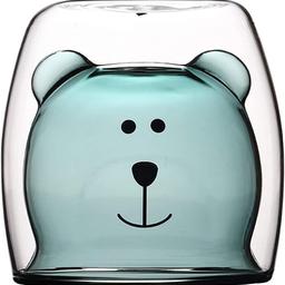 Special Material:Those cute glass coffee mugs are made from handmade borosilicate glass, which is heat and cold condensation resistant and much durable and fall-resistant than conventional glasses.Heat resistance is around 150 degrees.
Novelty Design:This turquoise green cute bear coffee cup in double-wall Insulated glasses and each mug boasting with a cute bear.No matter hot or cold drinking you want to hold, your hands will be comfortable without any worries.
Multifunctional Used:Can be used for coffee mug,Espresso cups,milk cups, tea smoothie and juice cup and so on.
Wonderful Gift Choice: This cute bear glasses coffee cup will be a good gift for birthday, Christmas, Valentine's Day, Happy Mothers' Day, Graduation Ceremony for boys or girls.Double Wall Bear Mug Cup This cute bear mugs size is 6.5*8*9cm with capacity 250ML/8.9OZ.
Not applicable to any heating device such as microwave oven, oven,gas stove, electric cooker ect