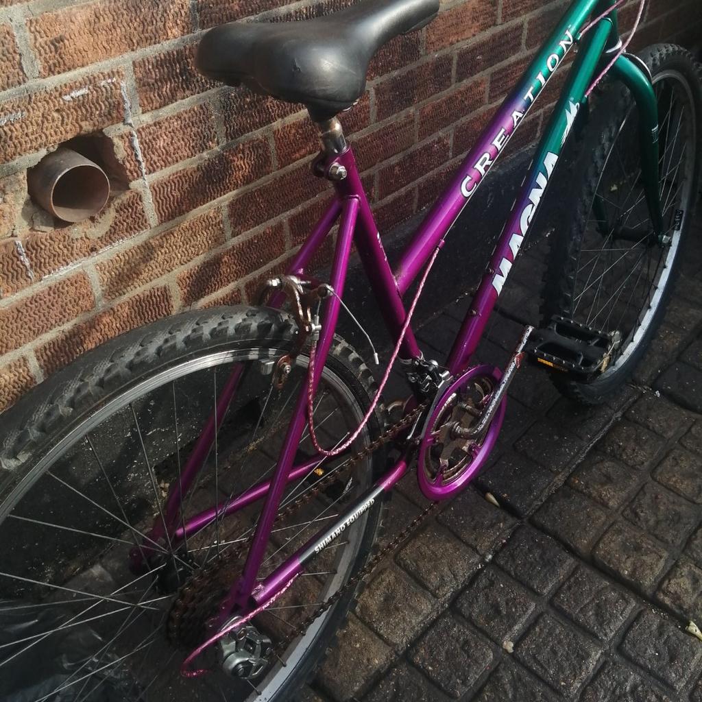 Here I have a Magna ladies bike 26 inch wheels and 17 inch frame rides super collect Feltham