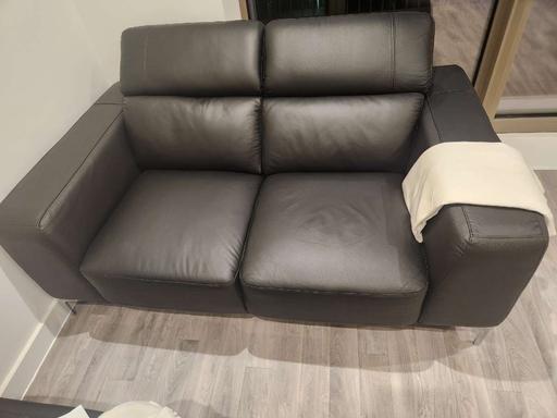 Buy & Sell East London Cann Hall - East London - Photos for Black leather sofa