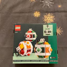 Verkaufe dieses Lego Weihnachtskugelset. Die Packung wurde noch nicht geöffnet und ist originalverpackt.