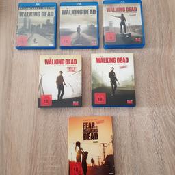 Verkaufe die Walking Dead Staffeln von 1-5 in Bluray und dazu noch Fear the Walking Dead Staffel 1 .