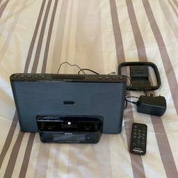 All functions fully working Sony dock for iPod/iPhone Radio & Alarm Clock in Excellent Condition collection from Harrow area.
