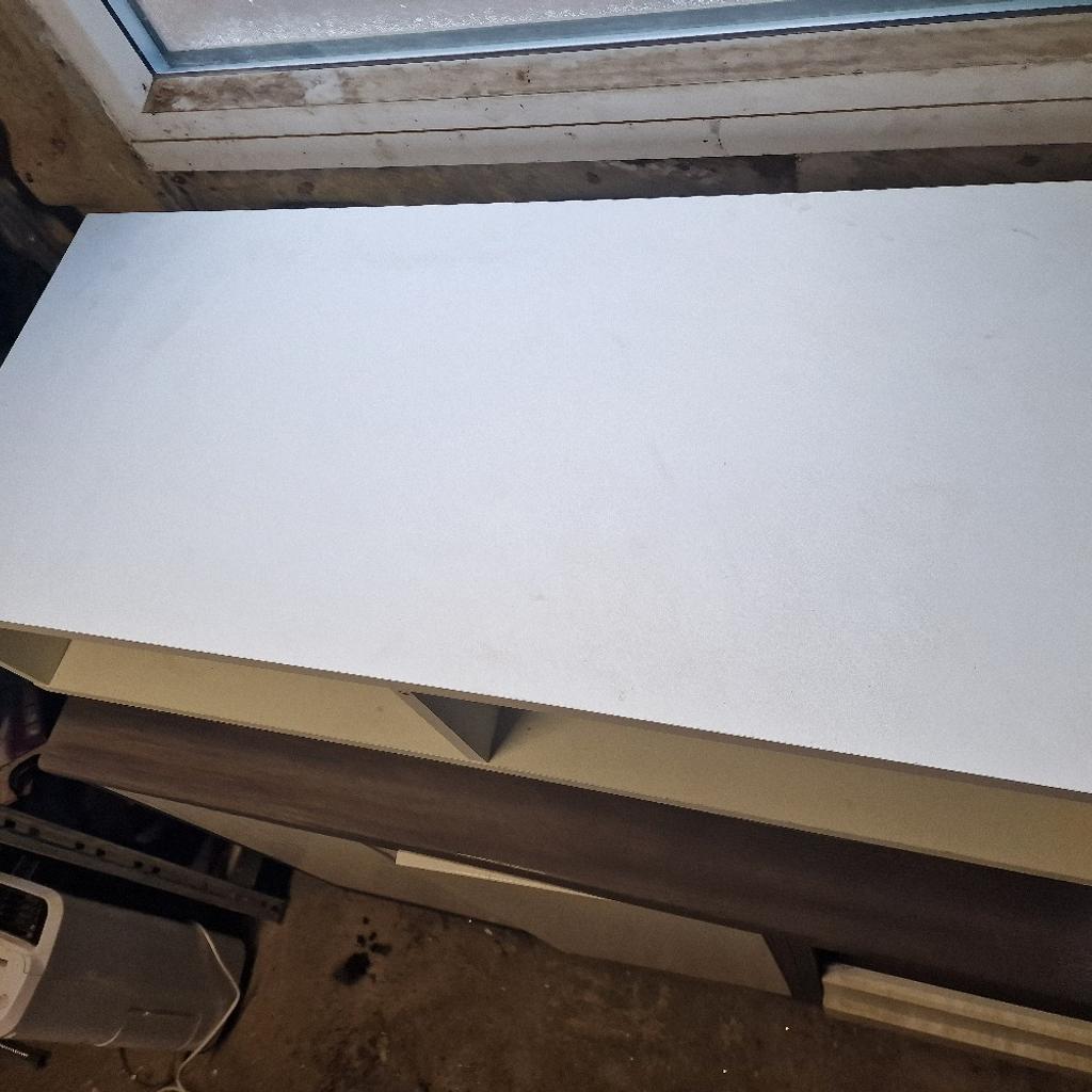 White tv stand for sale, used once just taking up space