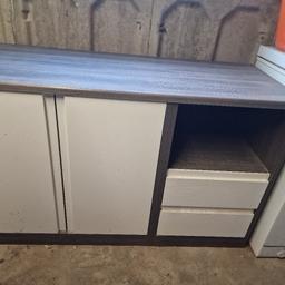 Large grey and white sideboard, very heavy and sturdy, good condition

Does not dismantle

Will take 2 people to load/unload

Free to anyone who collects