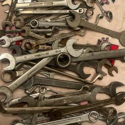 Large selection of imperial spanners