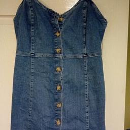 denim dungaree dress size 14 gc pick up only Heckmondwike please see my other post thanks