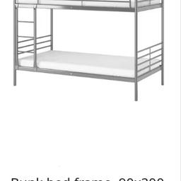 Bunk beds plus mattress. bunk Bed never been used, just opened and packed as is. one of 2 mattress been used only couple of times. Great to go for children in need. Price reduced from £200 to £160