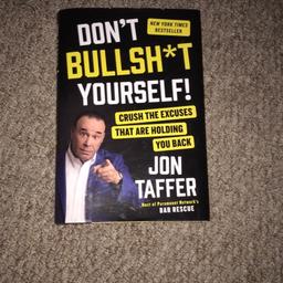 “Bar Rescue” Entrepreneur and Successful Business Owner -
Jon Taffer’s Autobiography.
“Don’t B******t Yourself!”
Contains his own experiences and business tips. It also helps with educating the reader to gain a certain attitude for success.
Humorous and direct throughout too.
Jon, doesn’t mince his words, which does make it very fun to read and easy to retain/digest info.
Non pretentious and very enjoyable as well as educational for those interested in gaining entrepreneurial knowledge.
I have 2 copies, hence why I’m selling the new one.