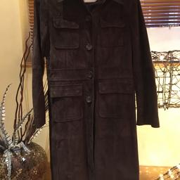 Full length brown suede coat by NEXT size 10
Check out my other items !