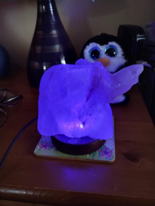 Buy & Sell South Yorkshire Doncaster - Photos for Salt rock colour changing elephant lamp