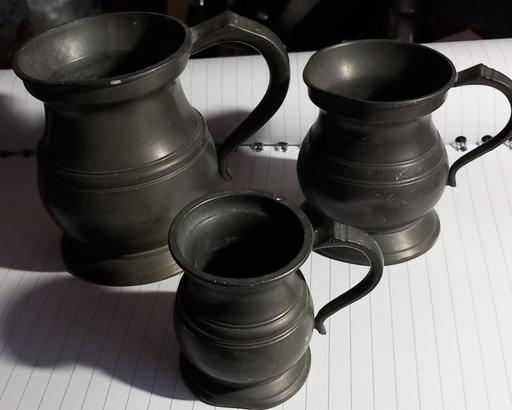 Buy & Sell Merseyside Saint Helens - Photos for vintage graduating pewter tankards