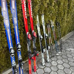 Verkaufe alle Ski plus Stöcke meiner Familie

Name+Preise (Fotos: links nach rechts)

Pale Allround Carve 165cm-VERKAUFT
Atomic Beta Race Carve 175cm- VERKAUFT
Elan Two Whistler 144cm