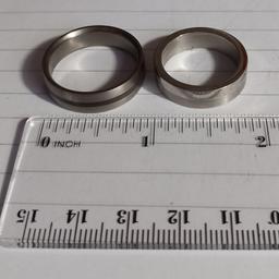 stainless steel rings
both in great condition. size y and r. combined post available.