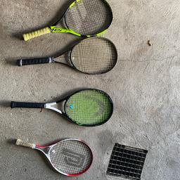 Verkaufe 4 Tennisschläger daher ich nicht mehr spiele werden einzeln auch verkauft bei Interesse gerne melden