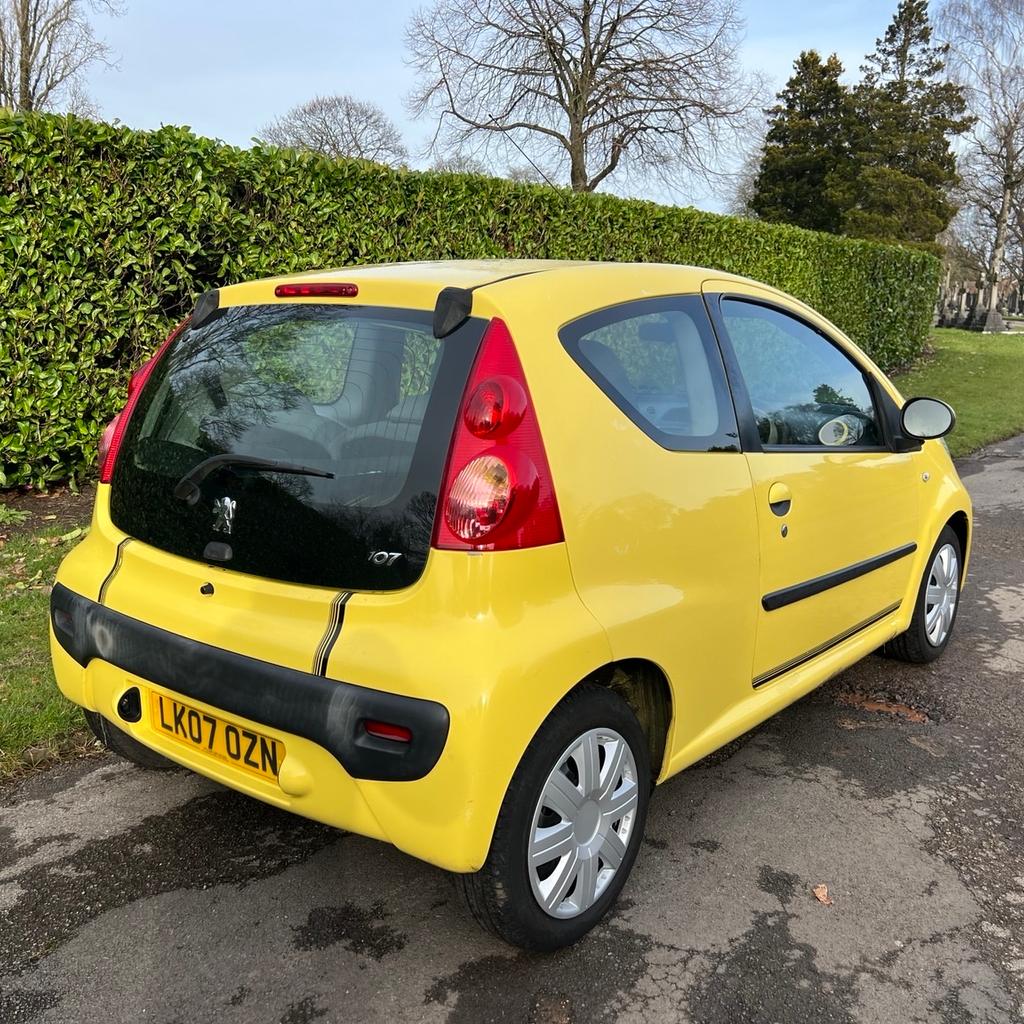 Hi All, Automatic Peugeot Urban 107, Drives Excellent, Gearbox Smooth, 2 Keys, Full Service History, Valid Mot, HPI Clear, New Tyres, 5 Owners From New, In Very Good Condition Inside And Out, Very Well Maintained, £20 Tax,

ULEZ/ Clean Air Zone Exempt, Central Locking, Electric Windows, Aux/Cd, Air Conditioning, Full Spare Wheel, Power Steering, Yellow

£2450 Ono. Nationwide Delivery Available.
Thank You For Looking.
