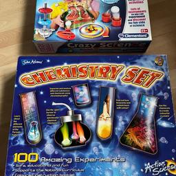 The Science museum set is unopened and the chemistry set has been opened with just a couple of bits used.
Cash on collection from North Watford