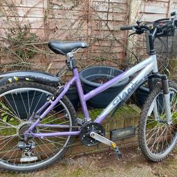 Ladies mountain bike used twice with accessories