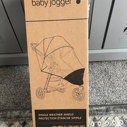New and boxed 
Baby Jogger Single Weather Shield 
For Mini 2 / GT2 / Elite 2
Single stroller
From a pet and smoke free home 
Happy to post at extra cost 
Collection DE23 3BH