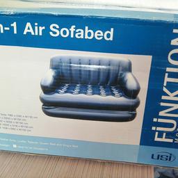 Been in storage, still in original packaging and boxed,
This Modern Living Design, FUNKTION 5-in 1- Sofabed,
all information on box as pictures, never been used Collection only.