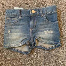 Baby Gap denim shorts. Aged 3 years. New with tags. If postage is required, postage costs will be extra.
