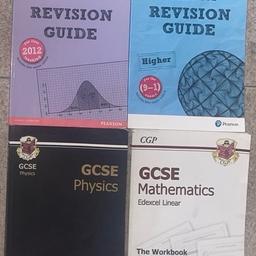 Joblot 8x CGP Revision Study Books

1x GCSE Physics

2x GCSE Mathematics Edexcel Linear Workbook

1x KS3 English

1x KS3 Mathematics

1x Edexcel GCSE Mathematics (Modular) Homework Book

1x Edexcel GCSE Mathematics Revision Guide

1x Edexcel GCSE Statistics Revision Guide.

Condition is used.

Offers Considered
