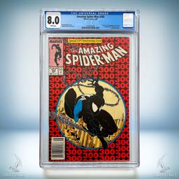 Slabbed Spider-Man Comics for Sale:

The Amazing Spider-Man # 300 (1988) | CGC 8.0 (White Pages) | £530
Newstand Version. First Venom Full Appearance. Iconic Todd McFarlane Cover

The Amazing Spider-Man # 86 (1970) | CGC 5.0 (White to Off-White Pages) | £125
Origin of Black Widow (Natasha Romanov) retold / new costume. Custom Label 

Web of Spider-Man # 31 (1987) | CGC 8.5 (White Pages) | £65
Start of Kraven's Last Hunt.

Plus P&P

--------

** MESSAGE ME FOR FULL LIST (online excel file). **

Over 1500 Comics and Graphic Novels for sale, including:
MARVEL : Spider-Man, Wolverine, X-Men, Daredevil, Captain America, Fantastic Four, Silver Surfer, Incredible Hulk, Trading Cards etc
DC: Batman, Detective Comics, Lobo etc
2000AD, Judge Dredd, Dark Horse, Predator, Star Wars etc.
Most from 1960s-90s. Many very rare. All in excellent condition.

Collection from Sevenoaks, Kent or can post. No time wasters please.